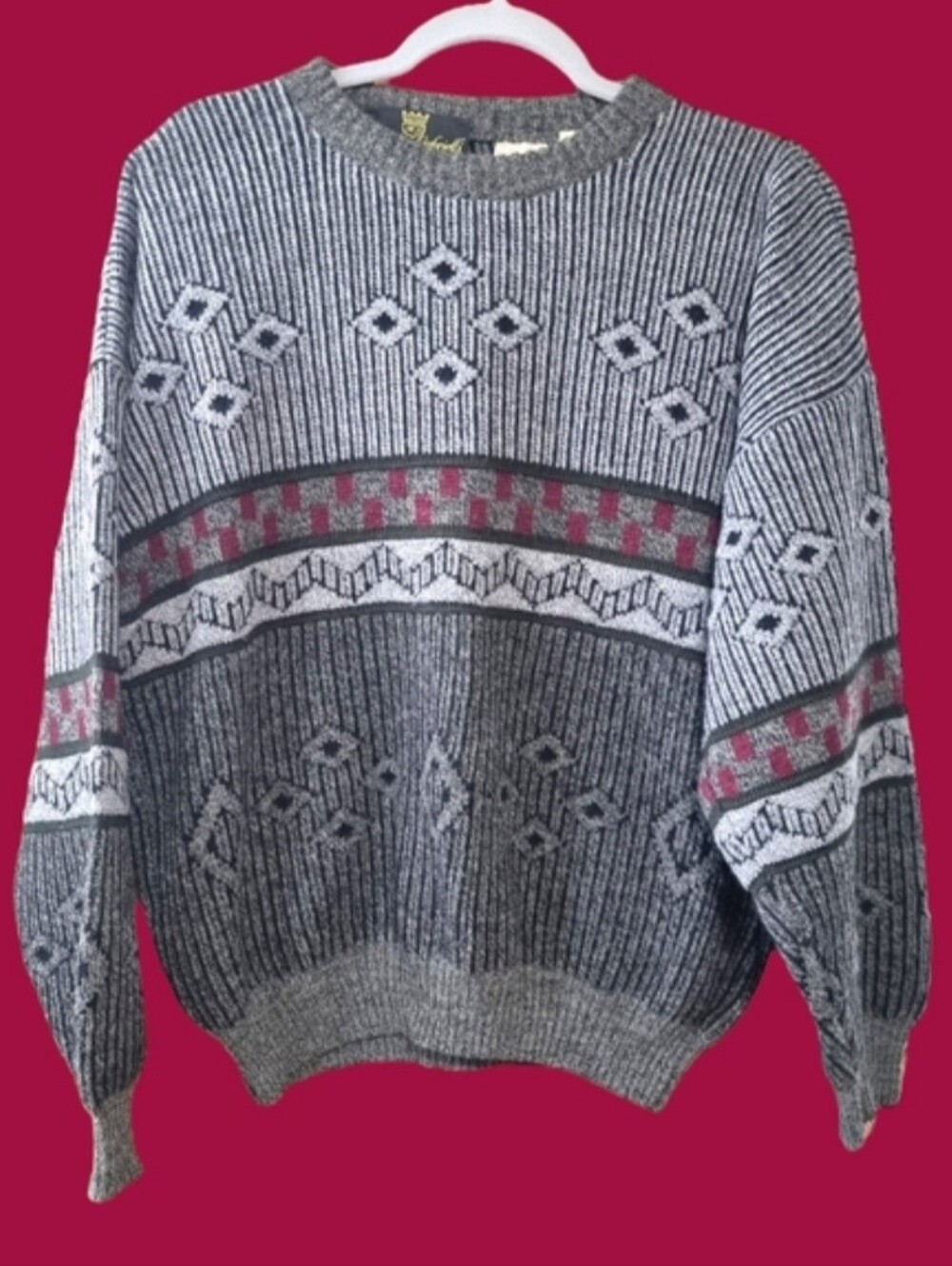 Nuccio Gabrielli Made In Italy Vintage 80s 90s Wool Blend Sweater❤️🇮🇹